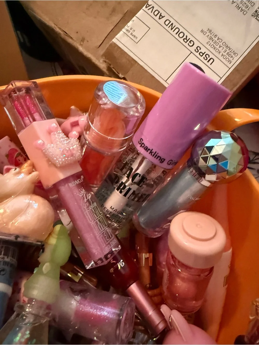 Girls Pink Lip Gloss & Balm Set — Assorted Pink Shades